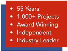 40 years and over 1,000 projects managed.
