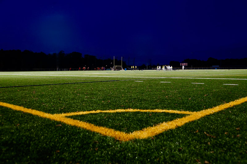 Outdoor sports lighting, lacrosse field, soccer field.